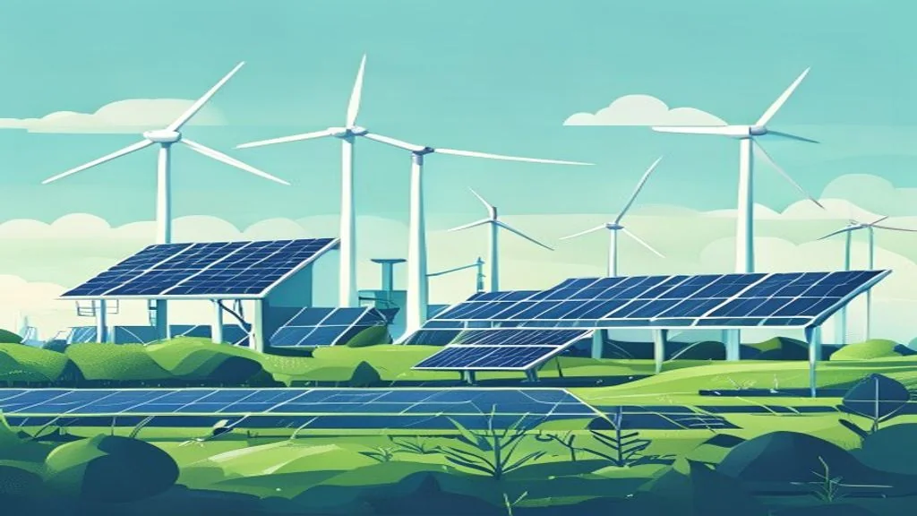 Illustration : énergies renouvelables en entreprise