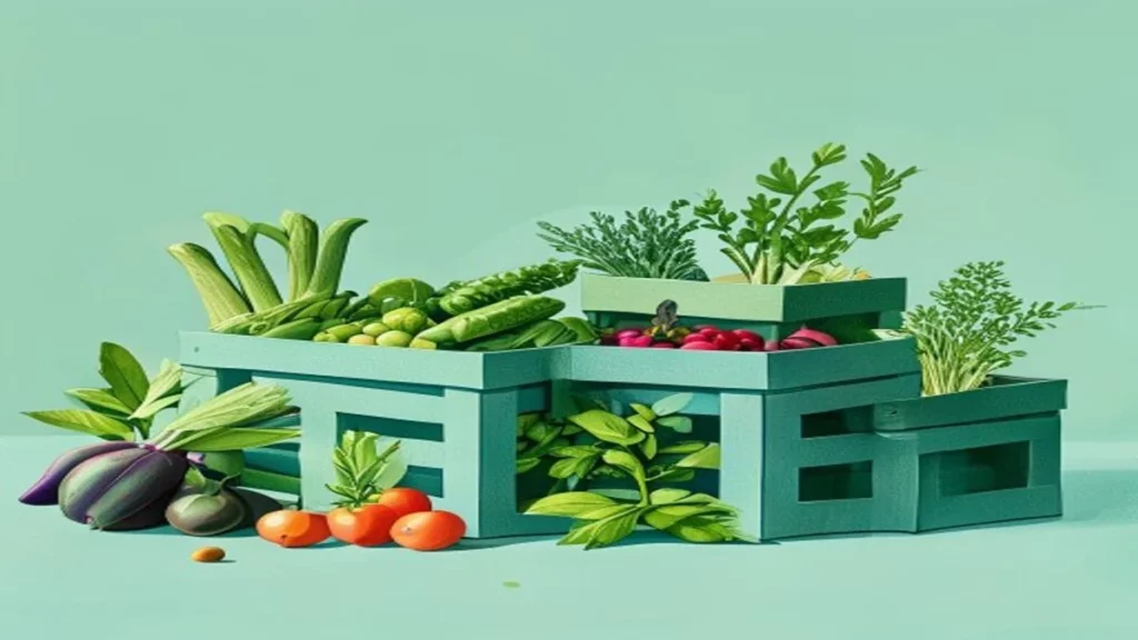 Illustration : circuits courts et alimentation locale durable d'un territoire.