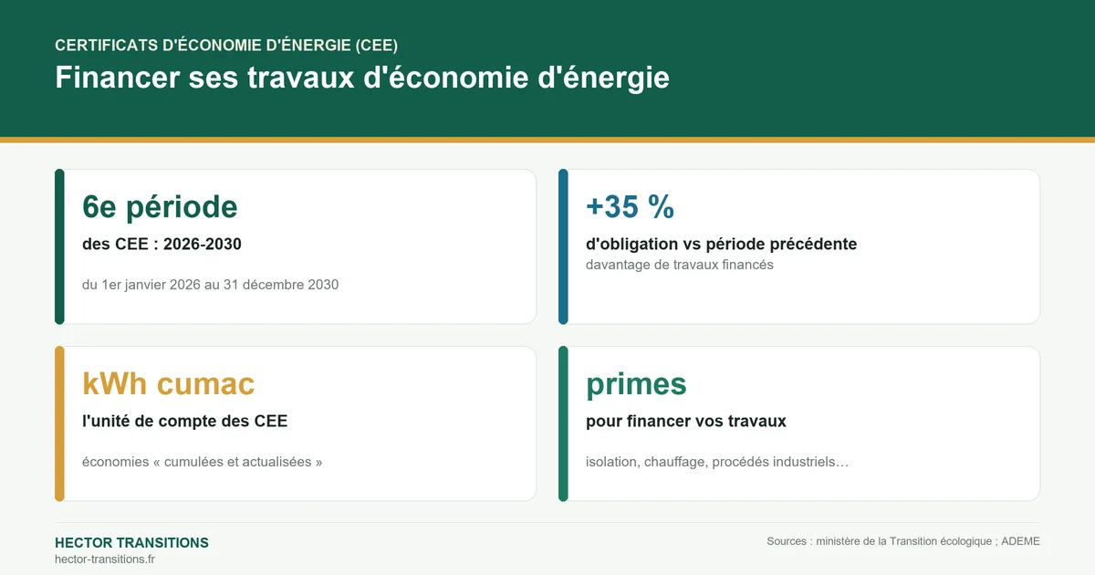 Chiffres clés des certificats d'économie d'énergie