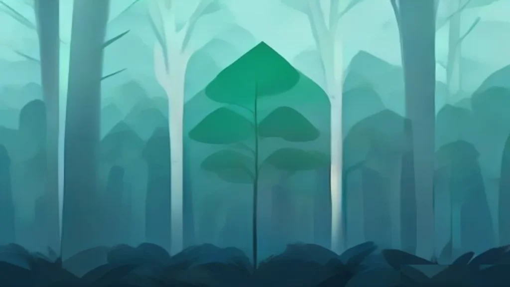 Forêt durable illustrant un projet de compensation carbone certifié