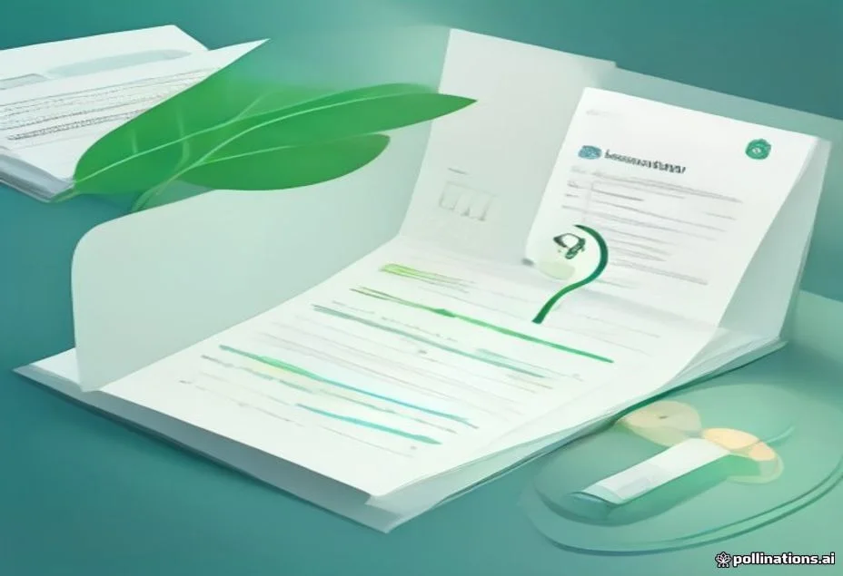 Illustration éditoriale : documents réglementaires européens et feuille verte, symbolisant la révision des critères de la taxonomie verte en 2026
