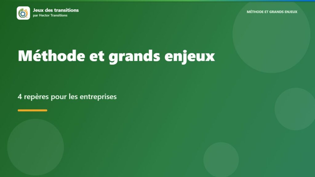 Jeux des transitions par Hector Transitions